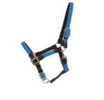 Kentucky Horsewear Plaited Nylon' kötőfék, light blue - Cob