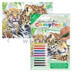  Számozott színező készlet, mini - Jaguár család