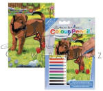  Számozott színező készlet, mini - Kutya