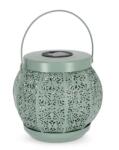 Bizzotto Set 4 lampi solare otel verde Kalidas 20x20 cm (0722954)