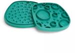 West Paw Feast Mat 2in1 Slow Feeder és Lick Mat Kutyáknak - Bubble - Kelp