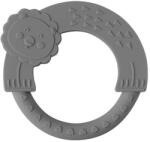 Interbaby Силиконова гризалка Interbaby - Лъвче, тъмносива (SI014-76)