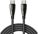 JOYROOM PIONEER cablu de date (Tip-C - Tip-C, 240W, 120cm, încărcător rapid, șiret) BLACK SA31-CC5 240 (SA31-CC5 240)