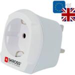 NEDIS Adaptor de convertor de priză englez-ungar (către Anglia), alb, Skross 1.500207 1.500230-E (1.500230-E)