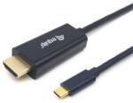 Equip Cablu Equip - 133411 (USB-C la HDMI, masculin/feminin, 4K/30Hz, carcasă din plastic, 1m) (133411)