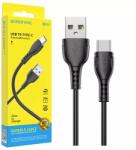 BOROFONE BX54 negru 1m cablu de încărcare USB-C împletit