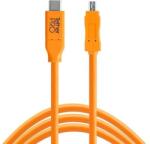 Tether Tools TetherPro USB-C la 2.0 Mini-B cu 8 pini, (4, 6 m) ORG CUC2615-ORG (CUC2615-ORG)