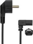 SBOX Cablu SBOX, CABLE C-13 PC - SCHUKO POWER, unghiular 90 POWER-KUTNI/R (POWER-KUTNI/R)