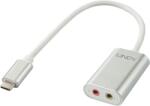 Lindy Adaptor USB-C la 2 x jack de 3, 5 mm 42711 (42711)