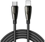 JOYROOM PIONEER cablu de date (Type-C - lightning 8pin, 30W, 120cm, încărcător rapid, șiret) BLACK SA31-CL3 30 (SA31-CL3 30)