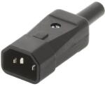 Bachmann C14 conector fișă negru montabil 10A pentru neîntreruptibil 19.07. 1294 (19.07.1294)