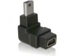 Delock Adaptor Delock Adaptor USB-B mini 5pin de sex masculin/feminin 90 unghi drept Adaptor USB-B mini 5pin