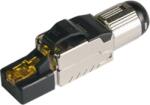 NIKOMAX Conector NIKOMAX RJ45/8P8C Cat8, ecranat, instalare fără scule NMC-RJ88SI2-NT-MT (NMC-RJ88SI2-NT-MT)