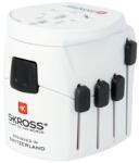 SKROSS PROWORLD încărcător de călătorie (240V/10A, EU2 pin, EU3, IT, US, UK, CH cu împământare) WHITE 1.103175 (1.103175)