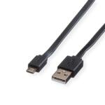 Roline Cablu USB 2.0, A-MicroB, M/M, 1m, negru 11.02. 8760-10 (11.02.8760-10)