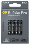GP Batteries Baterie GP akku ReCyko Pro micro (AAA) 800mAh 4db/Cs GP85AAHC-RCKP-PGB4 (GP85AAAHC-RCKP-PGB4) Baterie reincarcabila