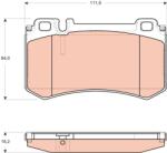 TRW set placute frana, frana disc TRW GDB1735 - automobilus