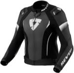 Revit Jachetă de motocicletă din piele pentru femei Revit Xena 4 Pro Black and White (REFJL143-1600)