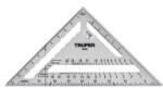 TRUPER derékszög, talpas, 30x43cm (T15132) (T15132)