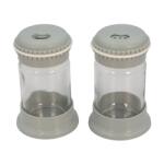 HANE IRIS Macaron Salt&Pepper üveg fűszerszóró szett 2*105ml, rószaszín, fehér, szürke vagy kék színű HN-1139 (HN-1139) - bestbyte