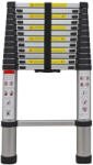 Stilo alumínium teleszkópos létra 3, 8m, 13 fokos, max. terhelhetőség 150kg (STI1741)