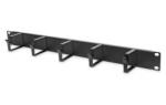 Emtex Ghidaj orizontal patchcord-uri EMTEX EMT-CM-0023, metalic, cu 5 inele metalice, organizator cabluri rack, 1U (KOM-EMT0023)