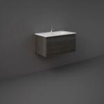 RAK Ceramics Mobilier pentru lavoar Rak, Joy-Uno 80 cm, suspendat, 1 sertar, nuc (UNOWH080MOK)