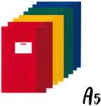 Herlitz Set 8 coperti A5 cu eticheta nume Herlitz, Culori asortate (SET-8copertiA5Herlitz)