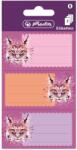 Herlitz Etichete scolare Herlitz 50028221, 3 x 3 coli, Motiv wild animals lynx (50028221)
