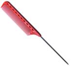 YS PARK Pieptan pentru tapat cu codita pentru sectionare 102 - rosu (4981104349836)