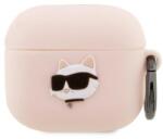 Karl Lagerfeld KLA3RUNCHP AirPods 3 pink/pink Silicone Choupette Head 3D tok