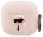 Karl Lagerfeld KLA3RUNIKP AirPods 3 tok rózsaszín / rózsaszín Szilikon Karl Fej 3D