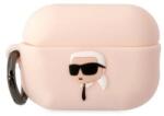 Karl Lagerfeld KLAP2RUNIKP AirPods Pro 2 tok rózsaszín/szilikon Karl Head 3D