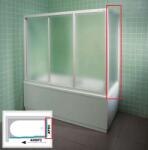 RAVAK APSV-75 Fix Kádoldalfal - Fehér - Grape Üveg