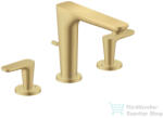 Hansgrohe AXOR CITTERIO C 3 üléses mosdó csaptelep rombuszmetszéses fogantyúval, automata leeresztővel, szálcsiszolt arany hatású 49061250 (49061250)