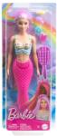 Mattel Papusa sirena cu par lung, Barbie, Touch Of Magic Mermaid, HRR00 Papusa Barbie