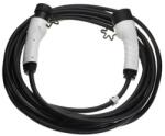 VHBW töltőkábel elektromos autóhoz, plug-in hibridhez - 2-es típusú kábel Type 2, egyfázisú, 16 A, 3, 5 kW, 10 m (WB-888401522)