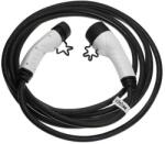 VHBW töltőkábel elektromos autóhoz, plug-in hibridhez - 2-es típusú kábel Type 2, 3-fázisú, 16 A, 11 kW, 7 m (WB-888401517)