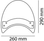 Puig Parbriz PUIG ROADSTER 5932H smoke universal, fixations on handelbar lichidare (MTP53810)