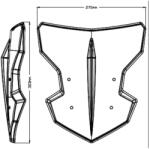 Puig Parbriz PUIG NEW GEN. SPORT 20285H smoke pentru YAMAHA MT-03 320 2020-2026 (MTP231552)