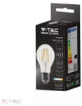 V-TAC 6W Retro LED izzó Filament E27 A60 4000K (214303)