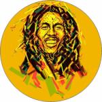 Pictu Hap Ehető papír Bob Marley animáció 19, 5 cm - Pictu Hap (pic9000959_kruh)
