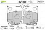 VALEO set placute frana, frana disc VALEO ESSENTIAL 301888 (301888)