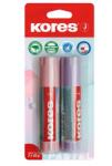 Kores Stick de lipici în cutie pastel, 2x20 g, KORES, culori mixte 12827 (12827)
