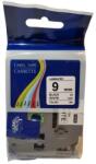 Zafir TZe-221 WHITE BOTTOM BLACK LAMINATED 9MM/8M NEW CIRCULAR BAND