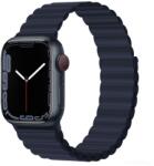 DEVIA Apple iWatch Devia Delux Sport 3 Silicone Magnet 42/44/45mm Óraszíj - Sötétkék