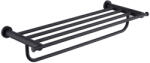 Welland Topaz törölközőtartó és polc - 60 cm - fekete (96302-B) (96302-B)