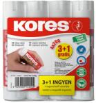 Kores Bețișor de lipici, 20 g, 3+1 pachete cu ofertă specială, KORES 14200 (14201.21 / 14200)