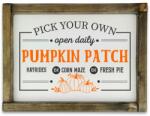 Kreatív Õszi deszkatábla tölgy kerettel "Pick Your Own Pumpkin Patch