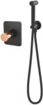  Set dus igienic incastrat Fdesign Ardesia negru-roz auriu (FD1-ARD-66SET-25)